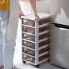 【CL】26Q3#6268 Multi-functional storage cabinet, a simple and modern household organizing cabinet and storage box Specification image